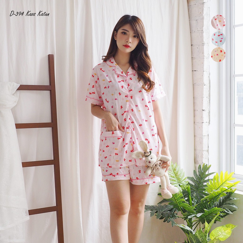  Baju Tidur GREET  Model D 394 H Kerah Shopee Indonesia