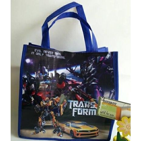 

Premium Product!!! Tas Souvenir Ulang Tahun, Transfomers - Paling Dicari