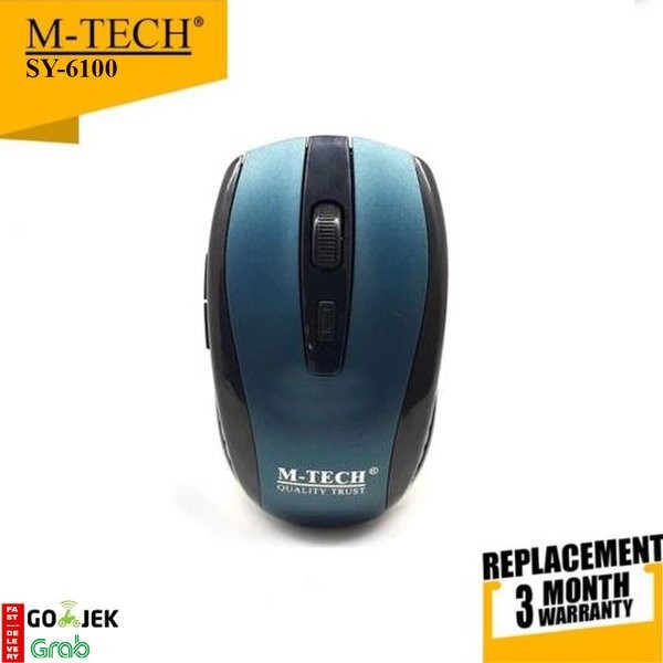 Mouse wireless m-tech 2.4ghz usb 2.0 optical 1200dpi 6d sy-6100 mt-6100 mt6100 sy6100 for laptop pc aio