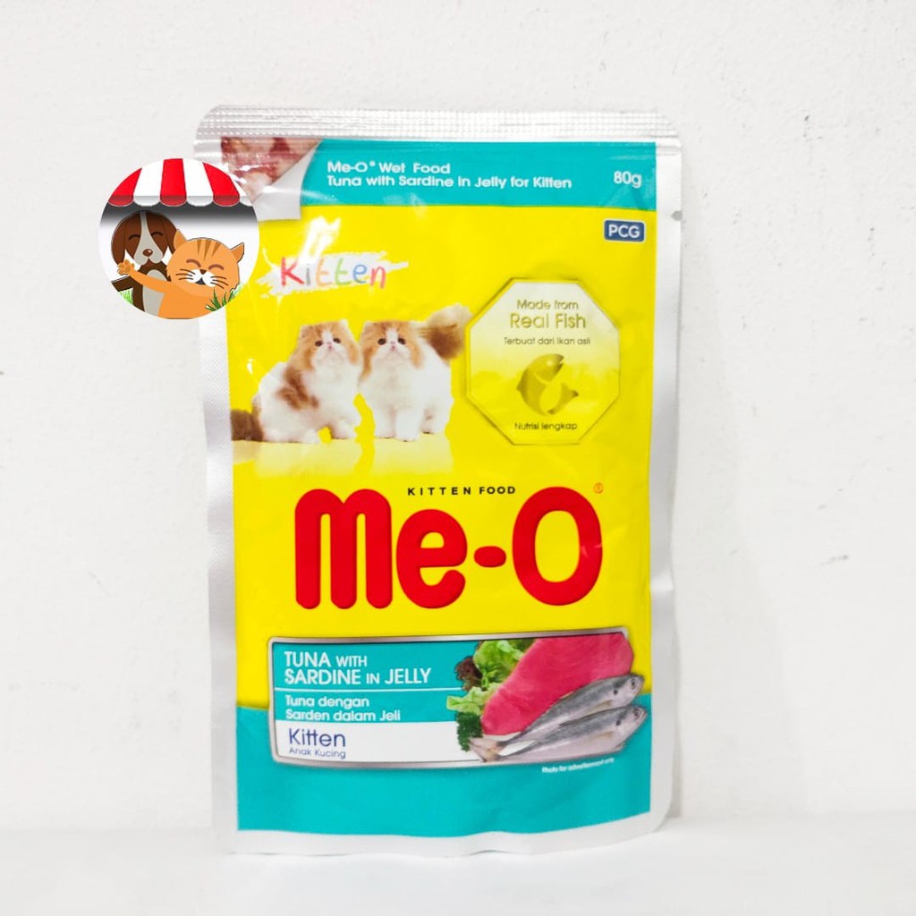 Makanan Kucing Meo Pouch Kitten 80gr - Me-o Sachet 80 gr All Variant