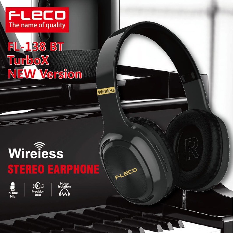 PROMO HEADPHONE BANDO FLECO FL138BT TURBO X ORI