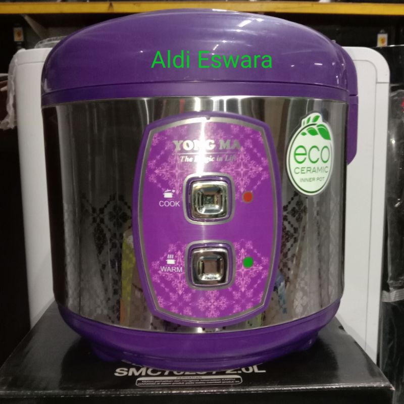 Magic Com Yong Ma SMC7023 Rice Cooker yongma smc 7033 2 Liter ungu