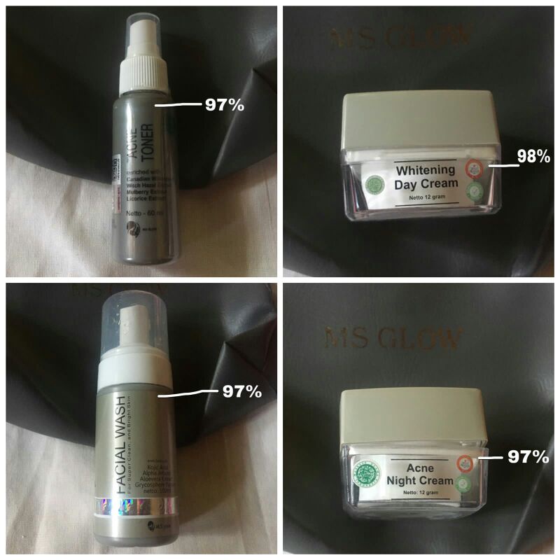 preloved ms glow acne,free gift random