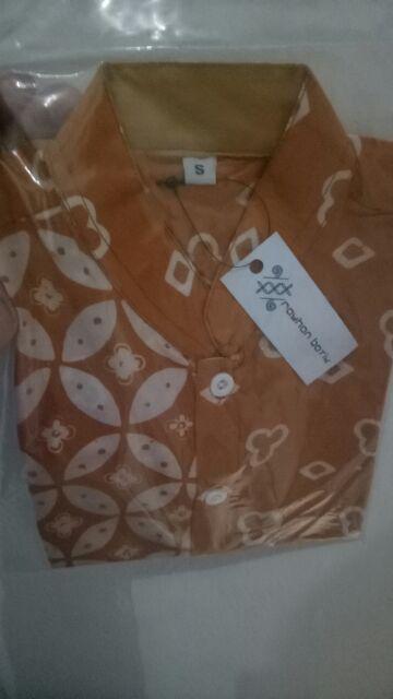 Kemeja Batik Anak Yellow Series By Rayhan Batik