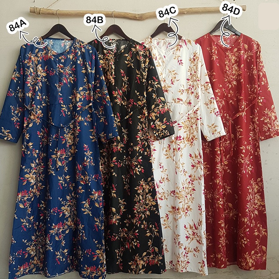 GAMIS KATUN SYARI BUSUI SLETING JEPANG MOTIF MONALISA RASTI ETNIK KOTAK BANGKOK