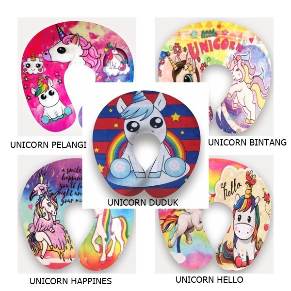 Bantal Leher Karakter Kuda Pony Unicorn Bahan Yelvo Halus Berkualitas