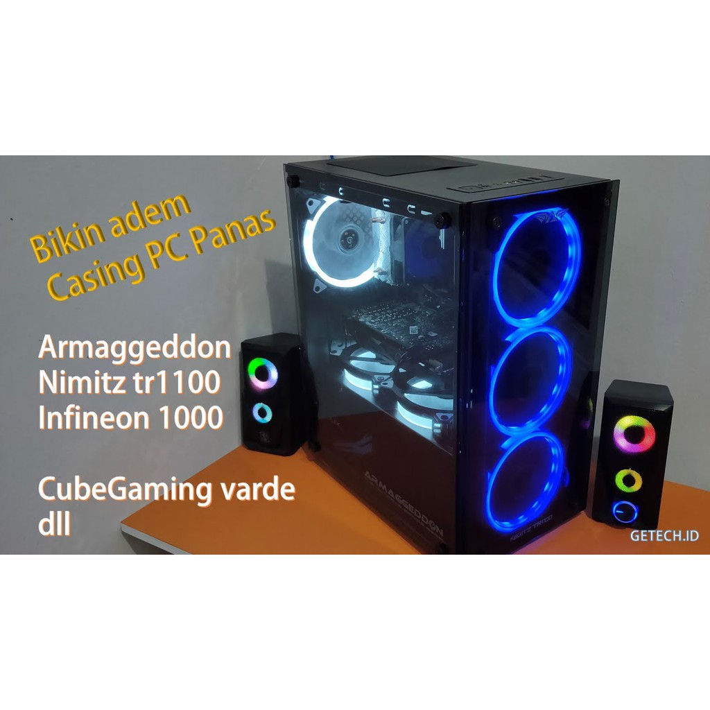 CASING ARMAGEDDON NIMITZ TR1100 WHITE + PSU + FAN