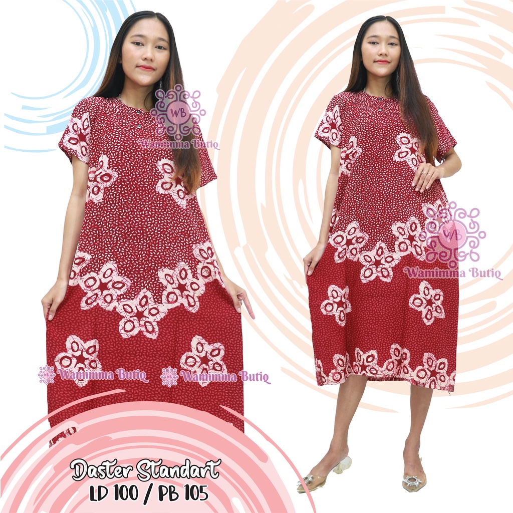 Daster Batik Murah Baju Tidur Batik Murah Adem Nyaman Daster Batik Pekalongan Daster Yukensi-Syk-Pink