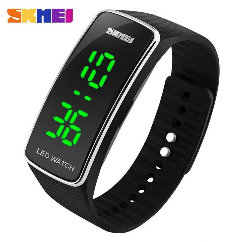 SKMEI Jam Tangan LED - 1119 [Hitam Silver]