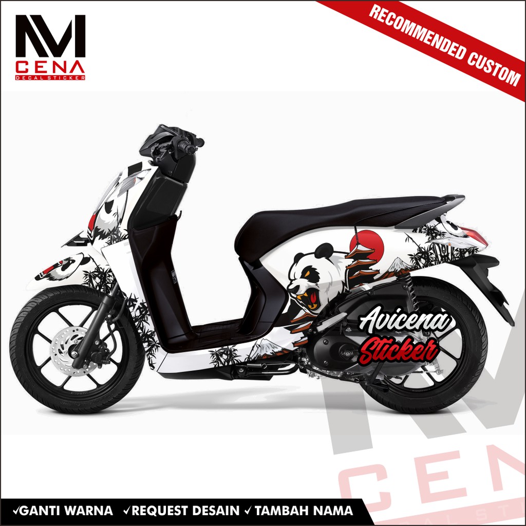 Sticker Decal Honda Genio Decal Sticker Genio Sticker Striping Decal Genio Full Body panda