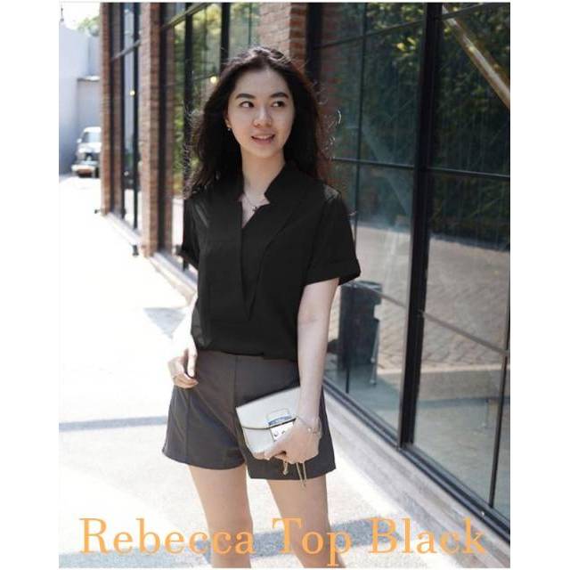 READY REBECCA TOP TA9 / BAJU / ATASAN / BLOUSE CASSUAL / TERMURAH