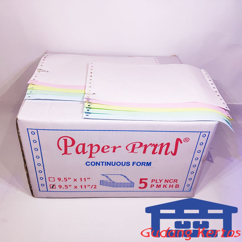 

Promo CONTINUOUS FORM 91/2 X 11/2 5PLY PAPERPRYNS (BAGI 2)