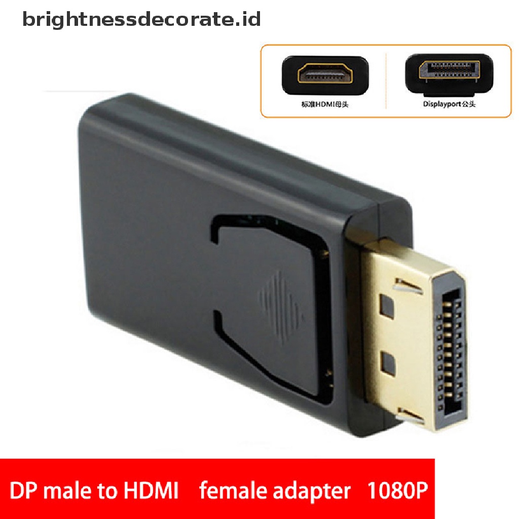 (Birth) Kabel Adapter Display Port Ke Hdmi Untuk Hdtv Pc 4k