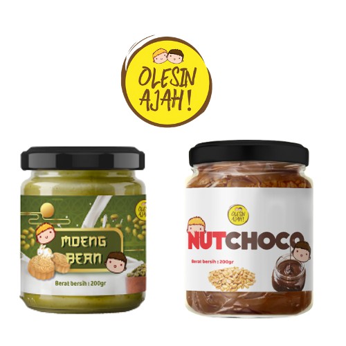 

Promo OlesinAjah Selai Nutchoco + Selai Moeng Bean / Kacang Hijau 200Gr