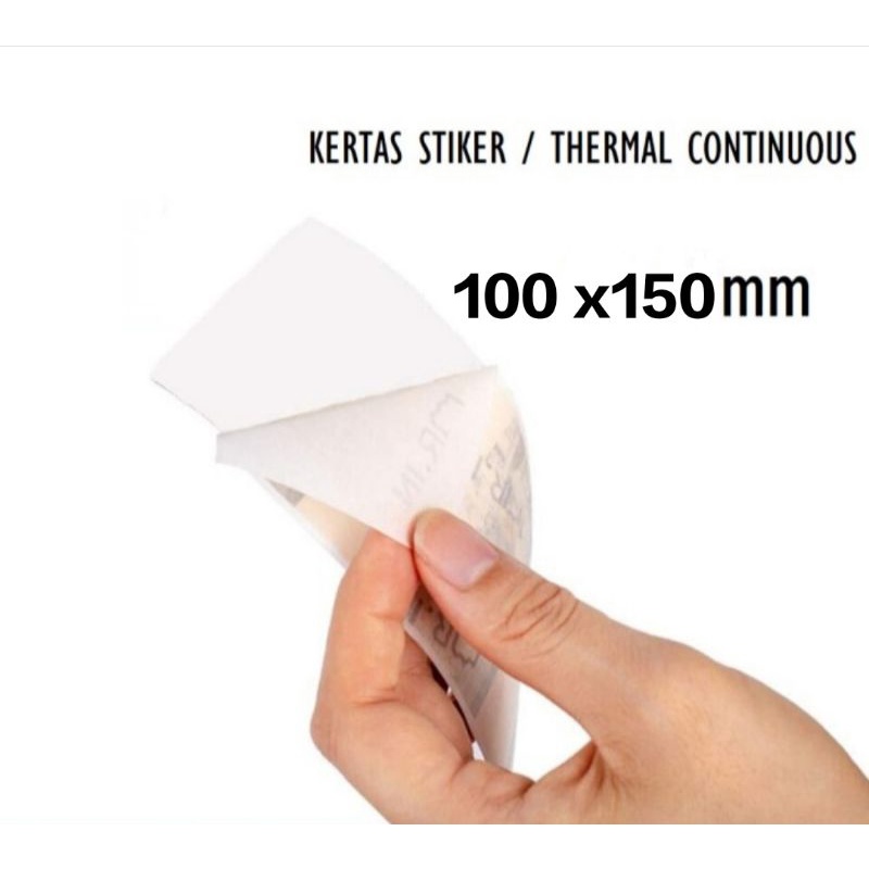 Label Thermal Printer Kertas Stiker Ukuran 100x150 mm Isi 500/ROLL