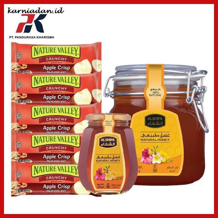

MADU-MINUMAN- AL SHIFA NATURAL HONEY 1KG FREE 5PCS NATURE VALLEY APPLE CRISP 42GR -ASLI-BUKAN-KAWE-