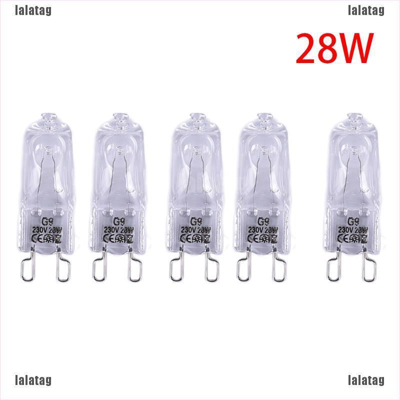 (Lala) 5pcs Lampu Halogen G9 Led 220v 18w 28w 33w 35w Super Terang Warna Warm White