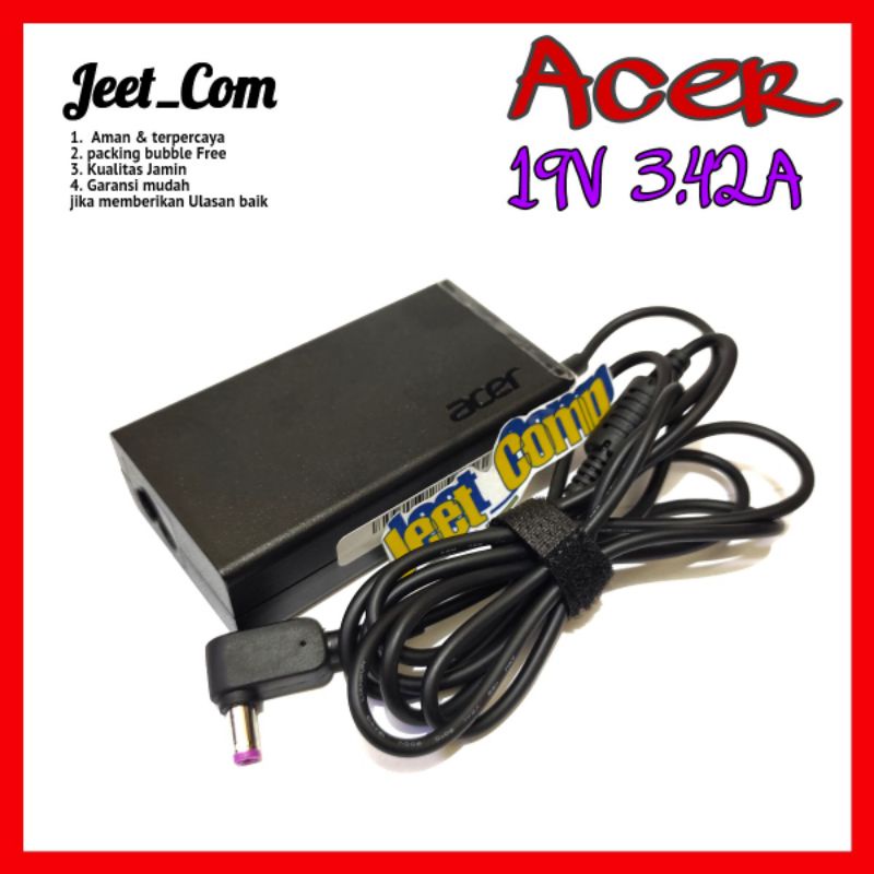 Adaptor Charger Casan Laptop ACER ASPIRE 19V 3.42A E1-421 E1-431 E1-451 E1-471 4739 4741 Original