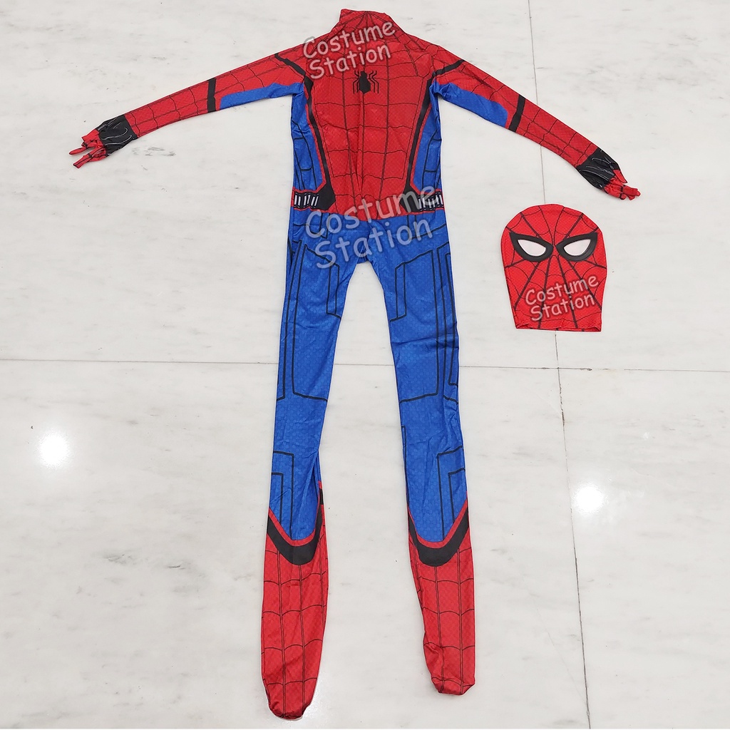 Kostum Spiderman Homecoming / Costume Superhero Marvel pria dewasa