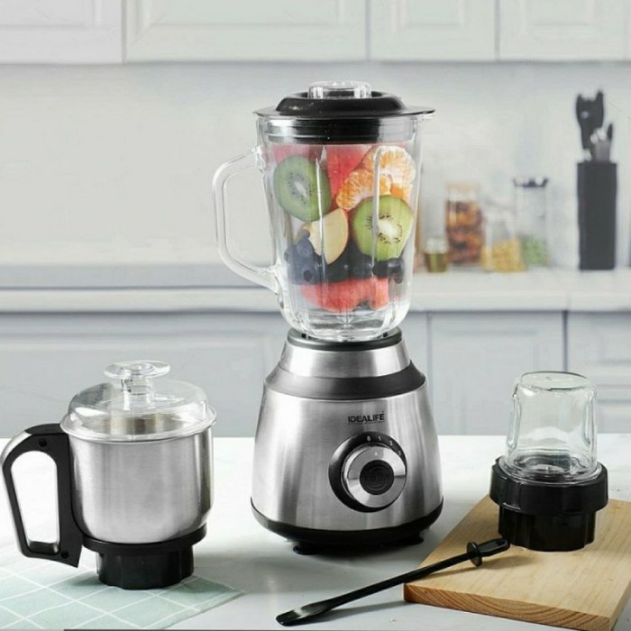 Idealife Blender Kaca Penggiling Bumbu Kacang 3in1 IL 220A 220 A IL220A