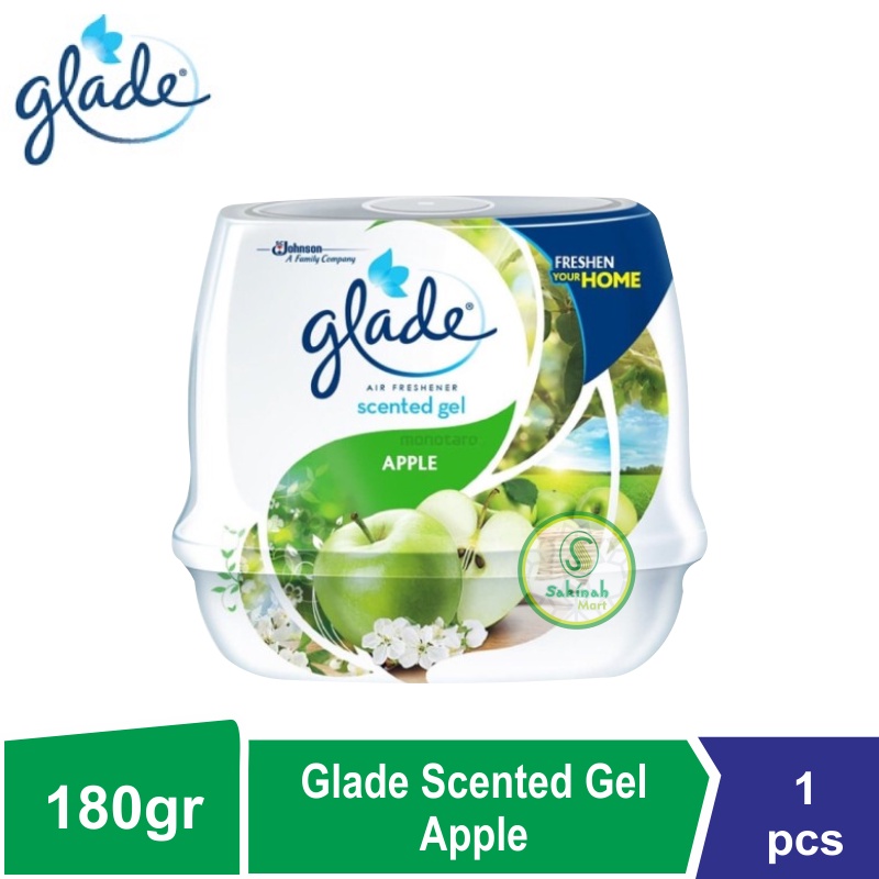 PENGHARUM RUANGAN GLADE SCENTED GEL APEL 180G