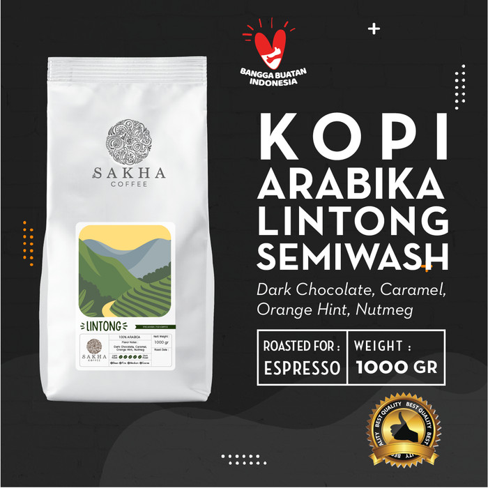 

Kopi Arabika Lintong Sumatra Roasted For Espresso 1 Kg - SAKHA COFFEE - KALIN1000