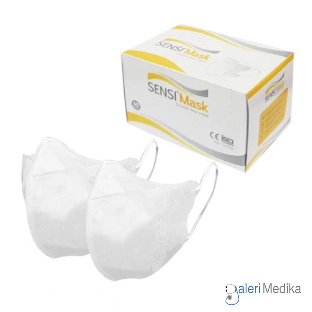 Sensi Mask / Masker Duckbill 3 ply Isi 50 pcs - Duckbill Face Mask