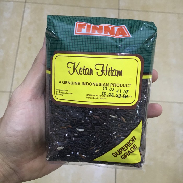 

KETAN-BERAS- KETAN HITAM / GLUTINOUS BLACK RICE FINNA 500 GM BERAS KETAN HITAM -BERAS-KETAN.