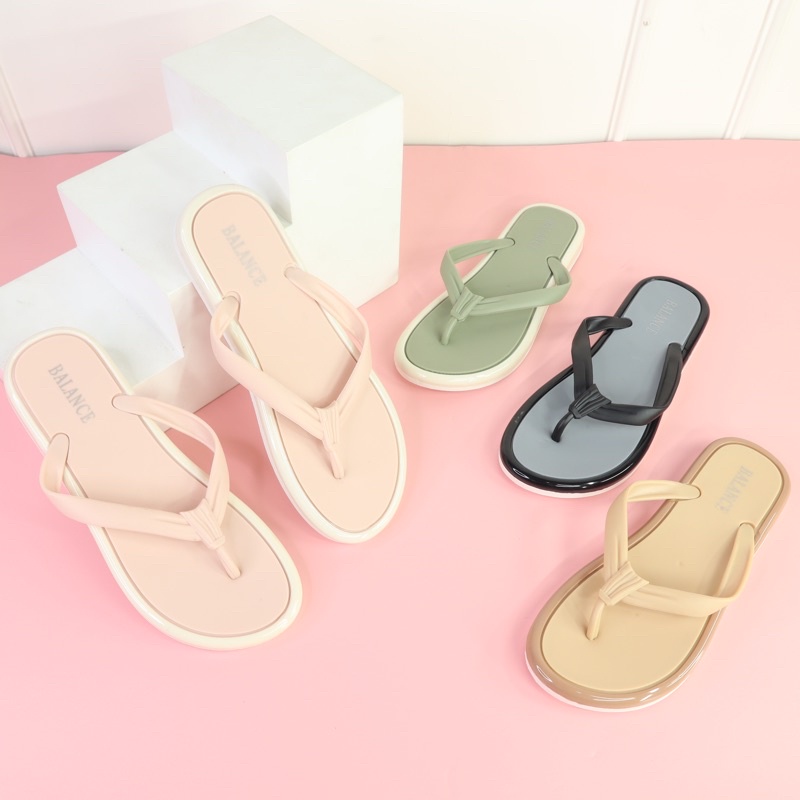 (Balance 9099) Balance Japit Wanita polos/ sandal wanita basic japit