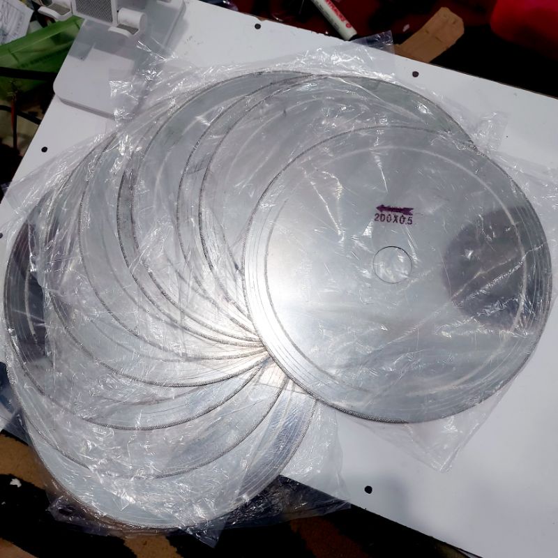 Mata Gerinda / Pisau Potong Batu Akik / Mata Potong Batu Cincin 8" dan 6"