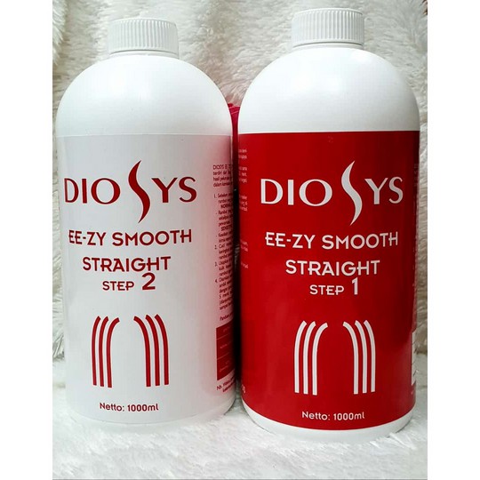 ⭐ BAGUS ⭐ DIOSYS EE-ZY SMOOTH STRAIGHT STEP 1 &amp; 2 1000ml | Pelurus Rambut y2000 Rebonding Salon