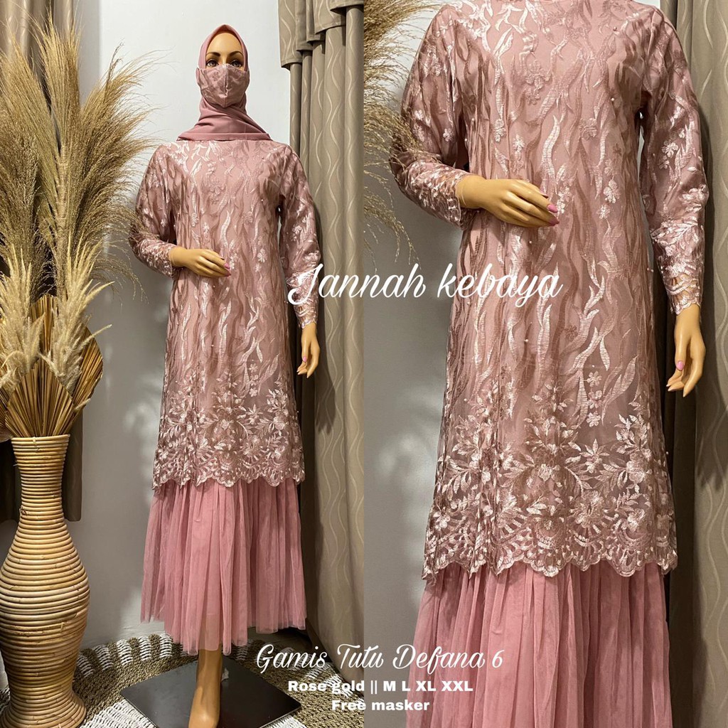 Kebaya Gamis Tutu Modren - Kebaya Gamis Modren - Kebaya Gamis Tulle - Gamis Kebaya