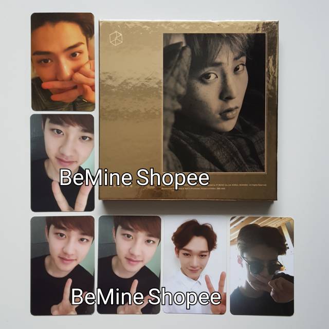 EXO EXODUS ALBUM KOREAN XIUMIN VER D.O KYUNGSOO SEHUN CHEN CHANYEOL BAEKHYUN SUHO KAI LAY PHOTOCARD