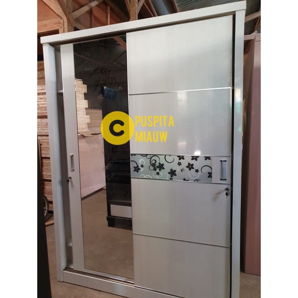 Lemari Pakaian Jumbo 2 Pintu HPL bahan Multiplek Tebal- PM01