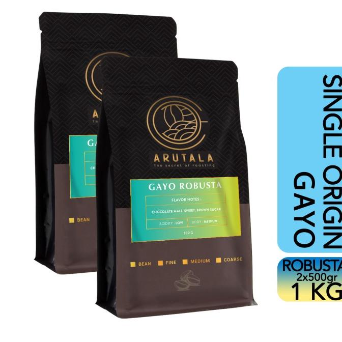 

[ COD ] ARUTALA Kopi Gayo Alur Badak Robusta Coffee 1KG NEW Kode 1430