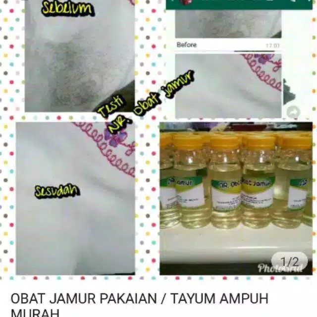 Obat Jamur Baju NR 80 ml Kebersihan Pakaian Sabun Pembersih Bebas Jamur Binatu