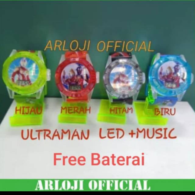 JAM TANGAN ULTRAMAN LED PROYEKTOR GROSIR TERMURAH