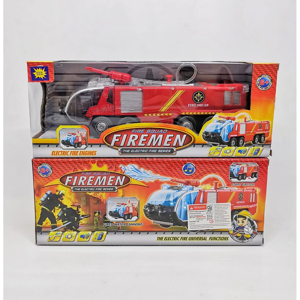 Mainan Anak Edukasi - Mobil Pemadam Kebakaran ( Fire Squad Firemen Truck ) - KECIL