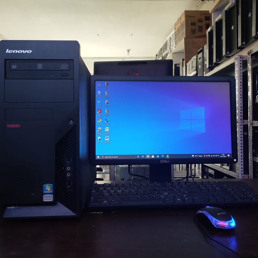 KOMPUTER PC LENOVO 9702 CORE 2 DUO FULL SET