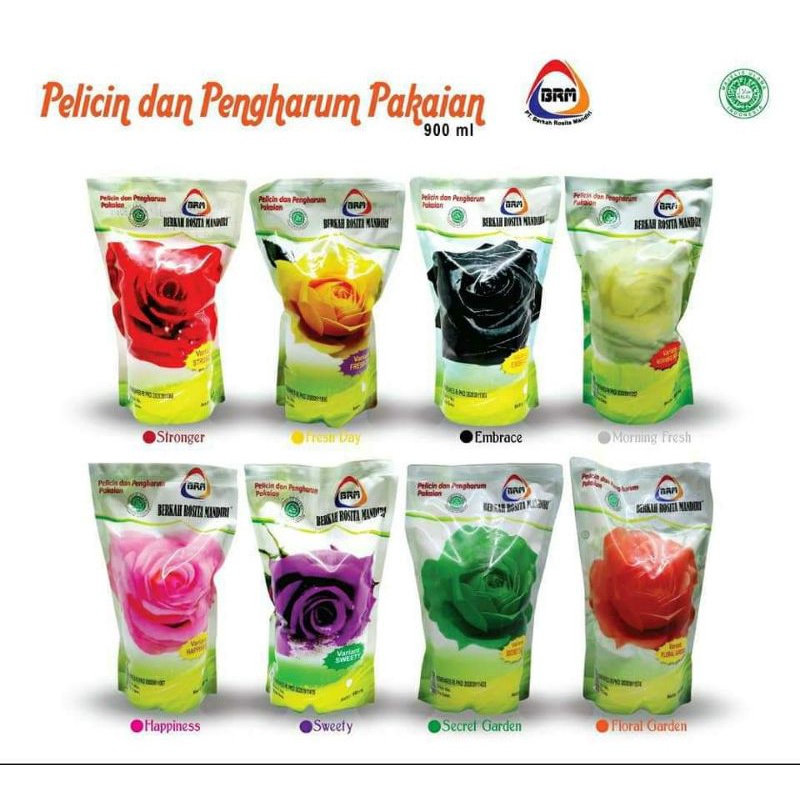 Mawar super laundry dari Berkah Rosita Mandiri/parfum laundry/pewangi gosokan/pewangi/Refil 900 ml