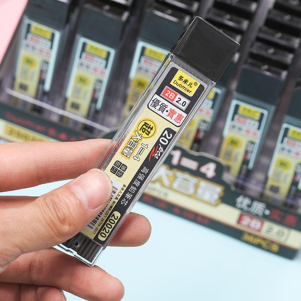 20pcs / 40pcs / 100pcs / Box Refill Pensil Mekanik Otomatis Untuk Sekolah / Kantor