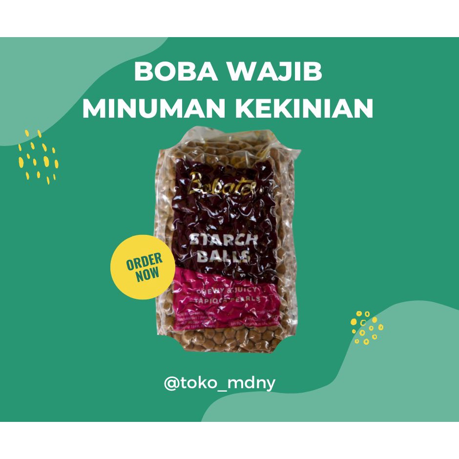 

Boba Bobatee Bubble Topping Boba Pearl Mentah Instan Tapioca 1 kg