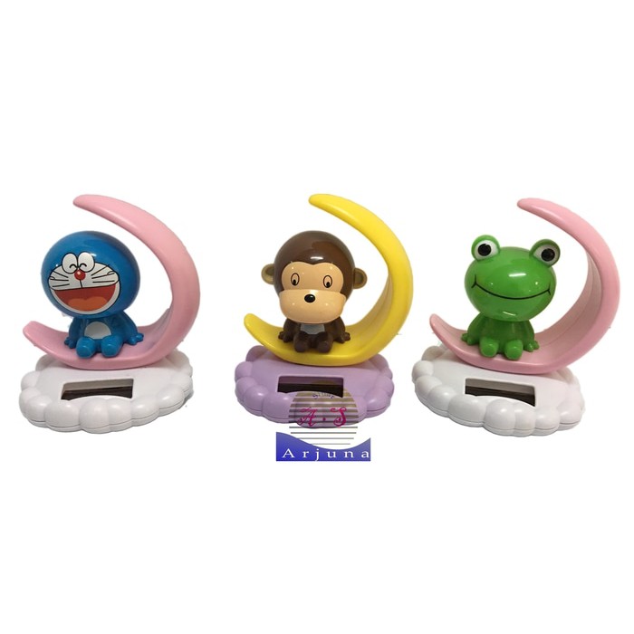 pajangan mobil solar boneka solar motif bulan 10cm