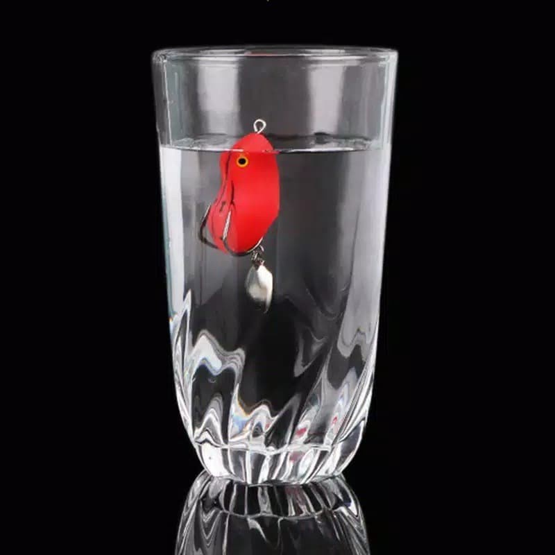 HAIYI FISHING 3D Fishing Lure Umpan Pancing Lure Fishing Lure 5cm/7g Umpan Pancing Umpan Payet Berputar Umpan Casting Lure Soft Lure Soft Frog Bentuk Katak