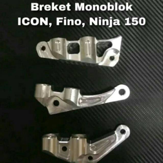 BREKET CALIPER CNC NISSIN 4 PISTON NINJA VARIO BEAT SCOPY