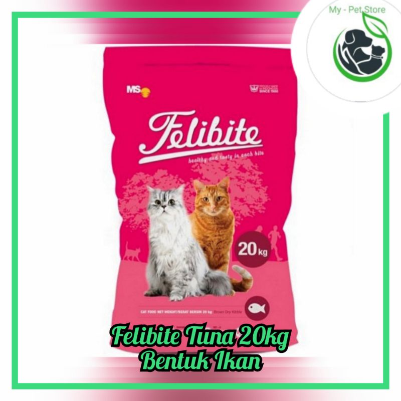 Makanan Kucing Felibite Tuna 20kg Bentuk Ikan ( EKSPEDISI) FELIBITE IKAN / FELIBITE TUNA