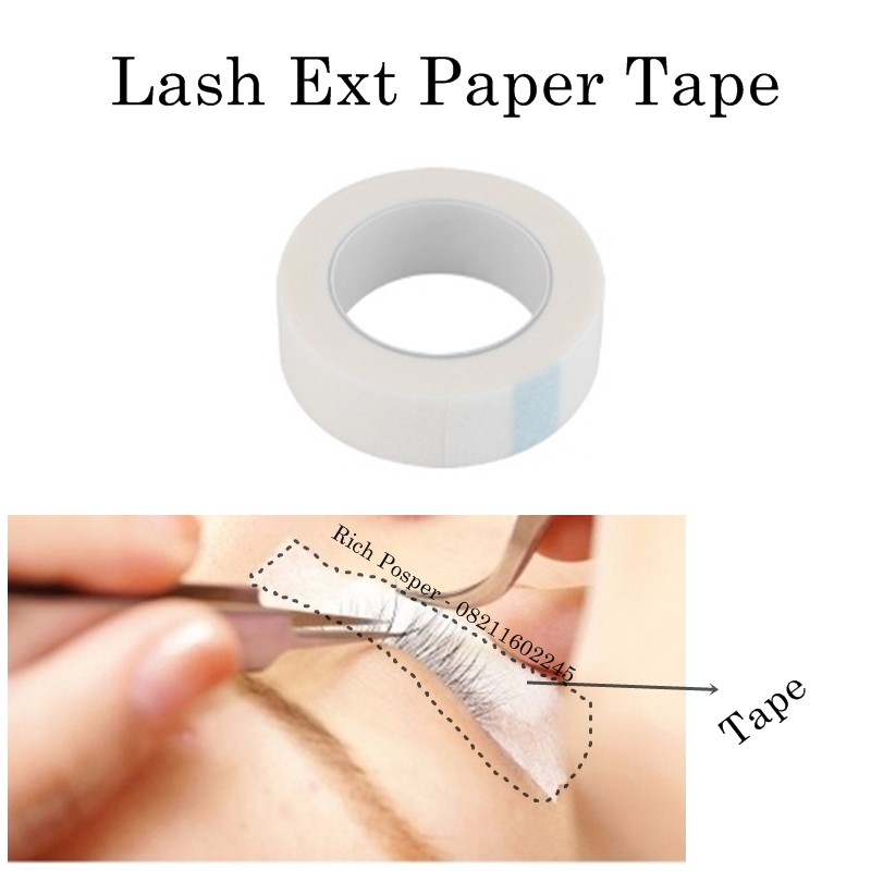 Lash Extension Paper Tape Lebar 1.2 cm , Panjang 9 meter