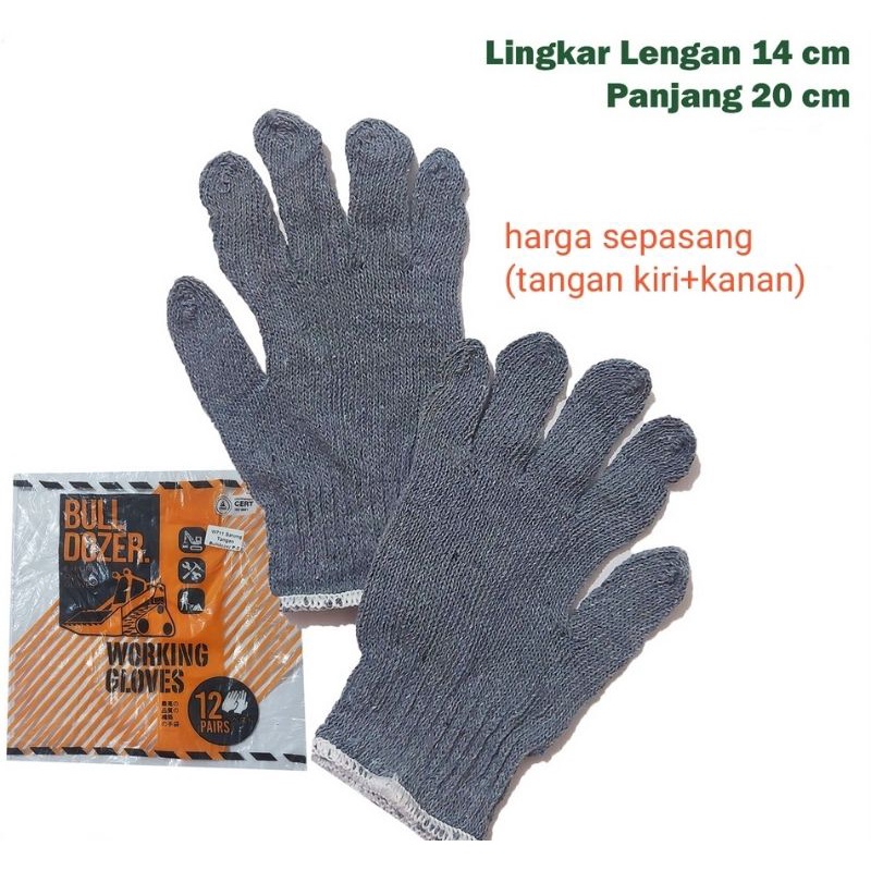 Sarung Tangan Kerja Polos 1 Pasang Working Gloves Safety Gloves Tebal Murah Bagus