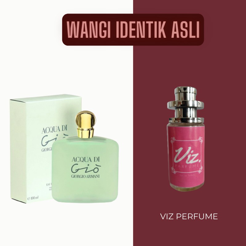 BELI 2 FREE 1 PARFUM | VIZ Parfum Armani Acqua di Gio Woman - inspired | BEST SELLER | Parfum Wanita