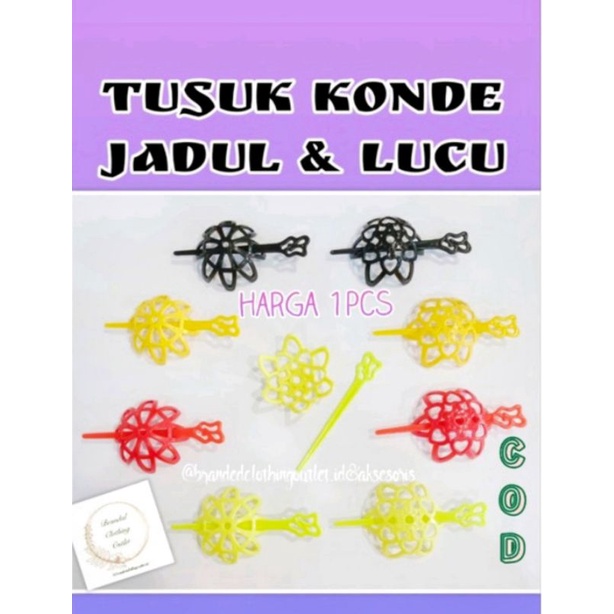 TUSUK KONDE LUCU / TUSUK KONDE JADUL / TUSUK KONDE SANGGUL / KONDE MANGKOK / AKSESORIS RAMBUT / TUSU